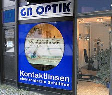 GB Optik, Darmstadt, Ladeneingang Kirchstraße